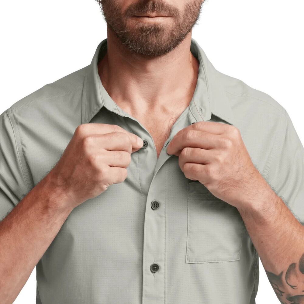 NWT Sitka Mojave SS Shirt Everyday Field Gray Grid Lightweight Men's Size Medium - Picture 6 of 12